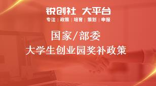國家/部委大學生創業園獎補政策