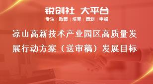 涼山高新技術產業園區高質量發展行動方案（送審稿）發展目標獎補政策