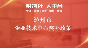 瀘州市企業技術中心相關配套獎補政策