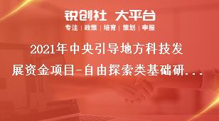 2021年中央引導地方科技發(fā)展資金項目-自由探索類基礎研究申報范圍及條件獎補政策