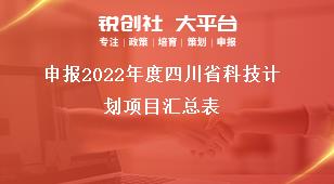申報2021年度四川省科技計劃項目匯總表獎補(bǔ)政策