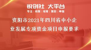 資陽市2021年四川省中小企業(yè)發(fā)展專項(xiàng)資金項(xiàng)目申報(bào)要求獎補(bǔ)政策