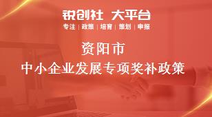 資陽市中小企業(yè)發(fā)展專項相關配套獎補政策